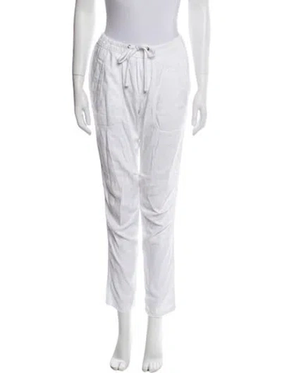 Pre-owned James Perse Straight Leg Pants In White