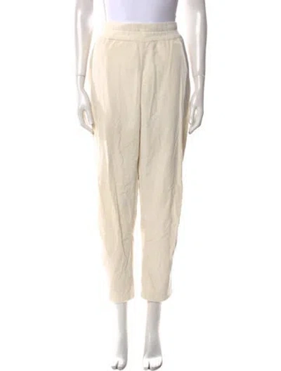 Pre-owned James Perse Straight Leg Pants In White