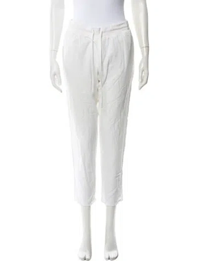 Pre-owned James Perse Straight Leg Pants In White