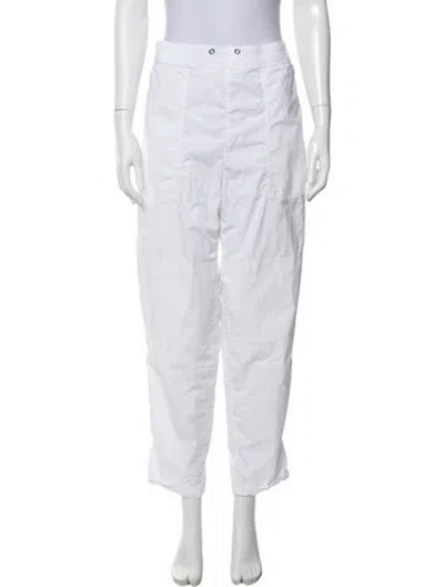 Pre-owned James Perse Straight Leg Pants In White