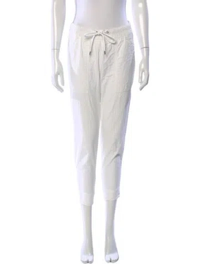 Pre-owned James Perse Straight Leg Pants In White