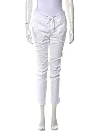 Pre-owned James Perse Straight Leg Pants In White