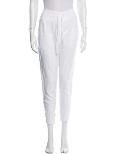 Pre-owned James Perse Straight Leg Pants In White