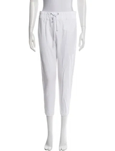 Pre-owned James Perse Straight Leg Pants In White