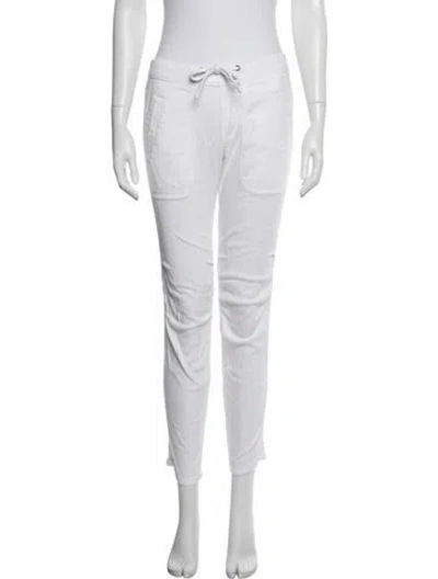 Pre-owned James Perse Straight Leg Pants In White