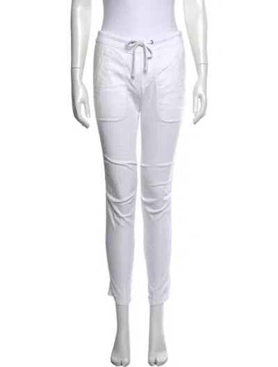 Pre-owned James Perse Straight Leg Pants In White