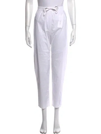 Pre-owned James Perse Straight Leg Pants In White