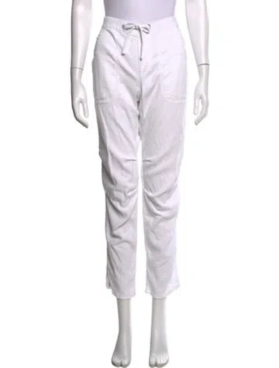Pre-owned James Perse Straight Leg Pants In White