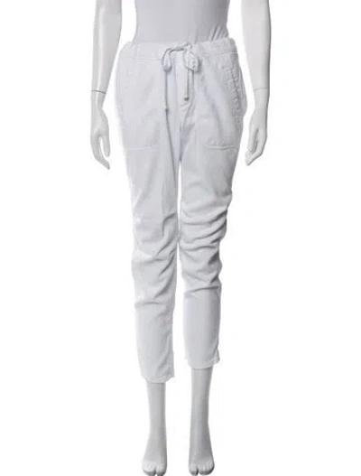 Pre-owned James Perse Straight Leg Pants In White