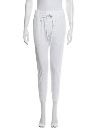 Pre-owned James Perse Straight Leg Pants In White