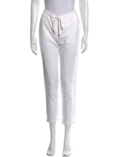 Pre-owned James Perse Straight Leg Pants In White