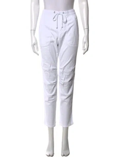Pre-owned James Perse Straight Leg Pants In White