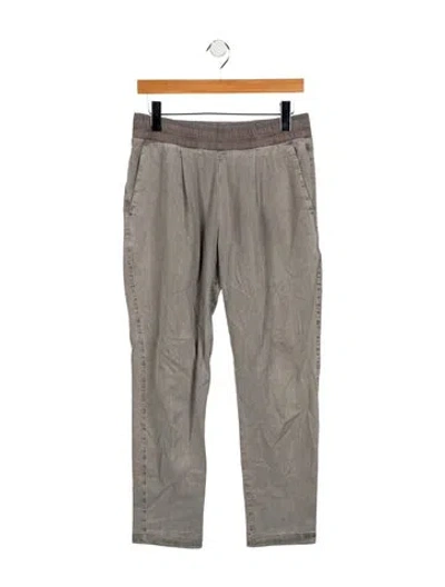 Pre-owned James Perse Straight-leg Jeans In Gray