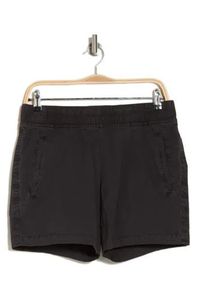 James Perse Stretch Cotton Poplin Shorts In Magma Pigment