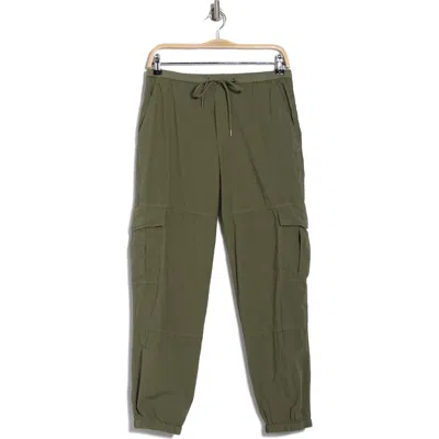 James Perse Stretch Poplin Cargo Pants In Trooper