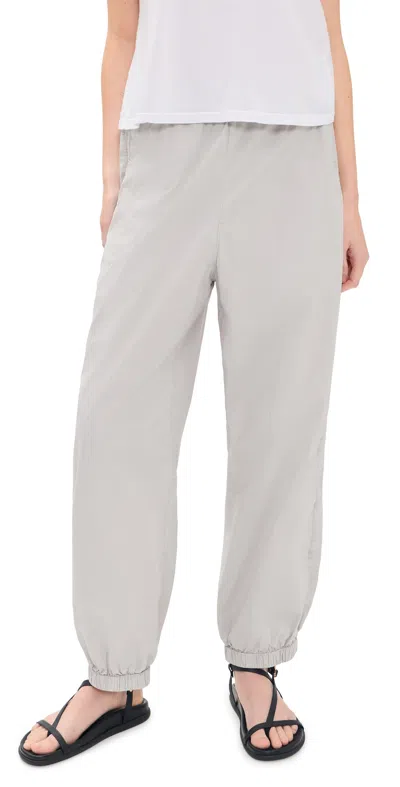 James Perse Stretch Poplin Parachute Pants Salt In White