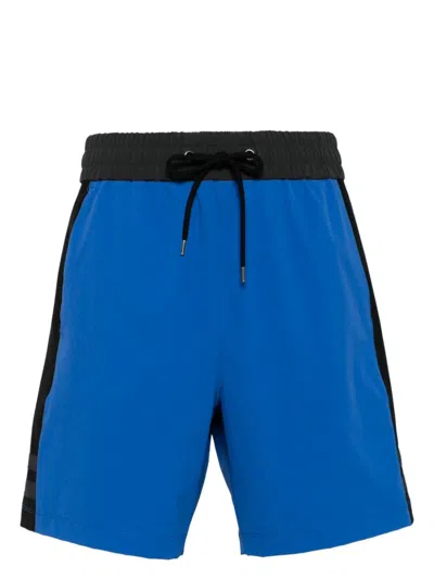 James Perse Stretch Ripstop Swim Shorts In Blue