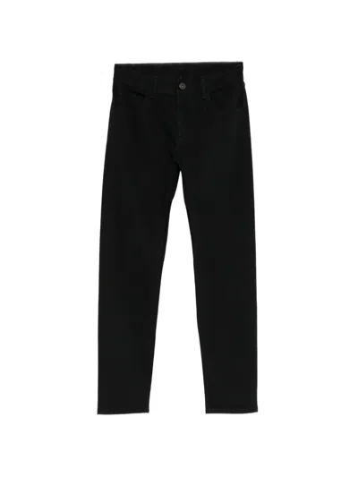 James Perse Stretch-selvedge Jeans In Black