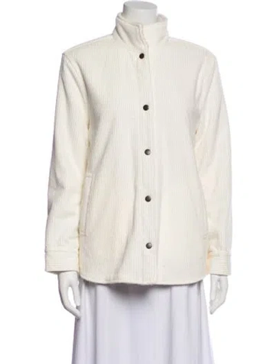 Pre-owned James Perse Striped Jacket In Neutral