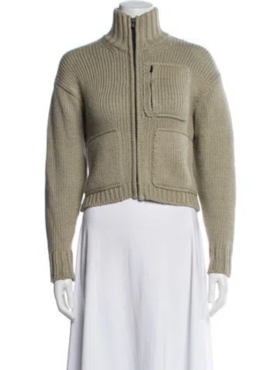 Pre-owned James Perse Striped Jacket In Neutral