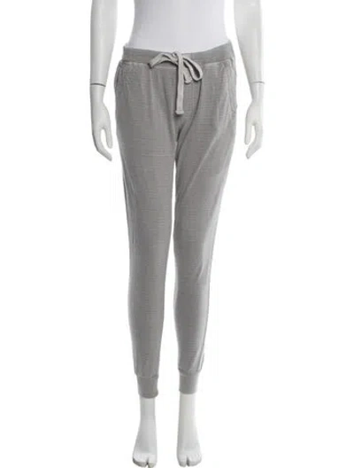 Pre-owned James Perse Striped Sweatpants In Grey