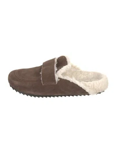 Pre-owned James Perse Suede In Brown