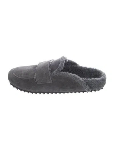 Pre-owned James Perse Suede In Gray