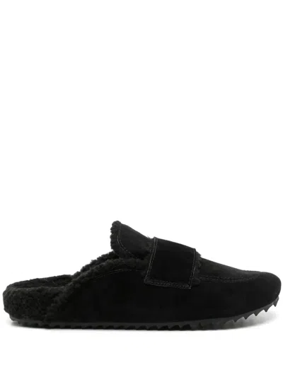 James Perse Suede Sandals In Black