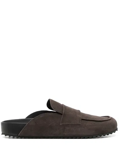 James Perse Suede Sandals In Brown