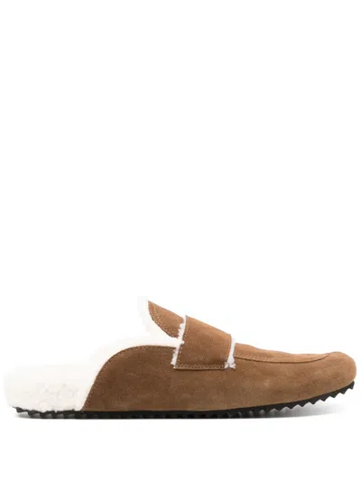 James Perse Suede Sandals In Brown