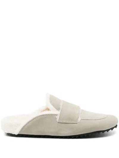 James Perse Suede Sandals In Grey