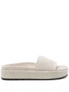 James Perse Suede Sandals In Grey