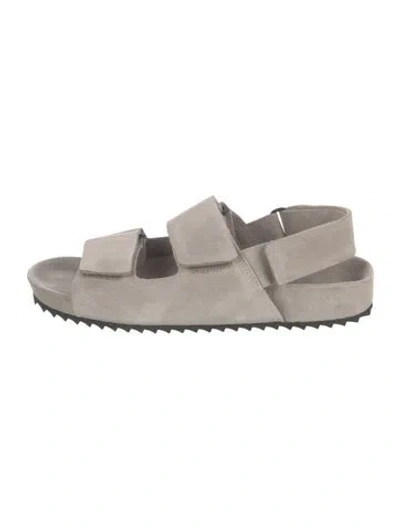 Pre-owned James Perse Suede Sandals In Neutrals