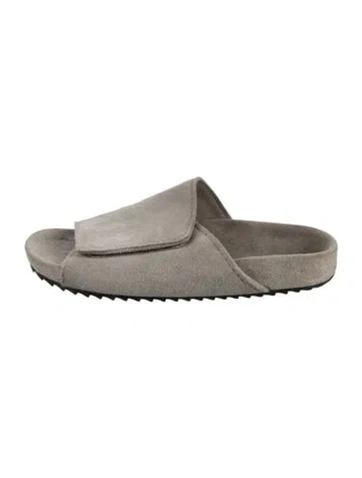 Pre-owned James Perse Suede Slides In Multicolor