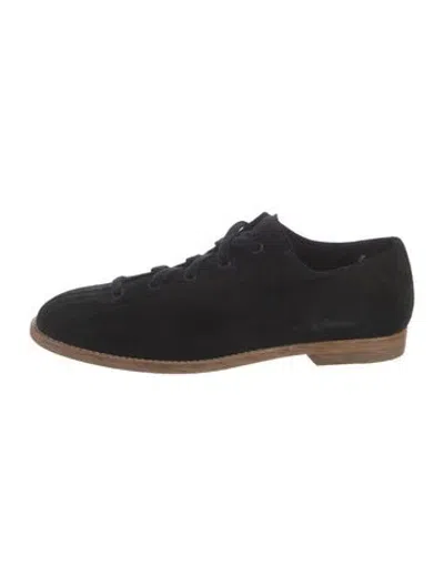 Pre-owned James Perse Suede Sneakers In Black