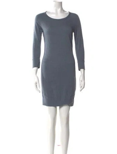 Pre-owned James Perse Supima Cotton Mini Dress In Blue