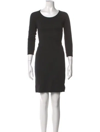 Pre-owned James Perse Supima Cotton Mini Dress In Gray