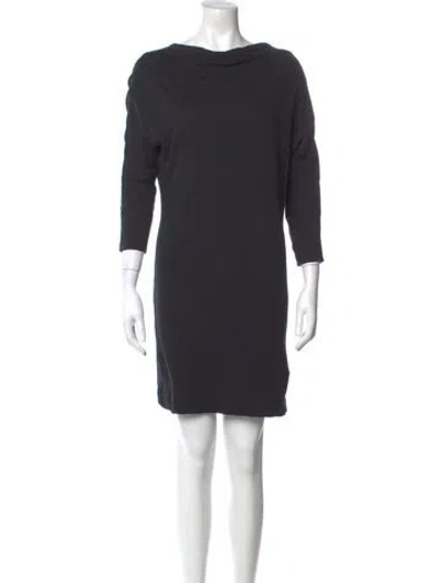 Pre-owned James Perse Supima Cotton Mini Dress In Gray