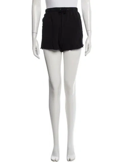 Pre-owned James Perse Supima Cotton Mini Shorts In Black