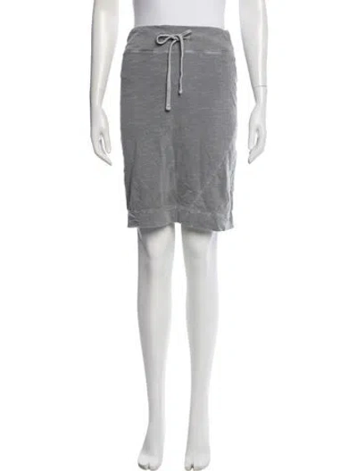 Pre-owned James Perse Supima Cotton Mini Skirt In Grey