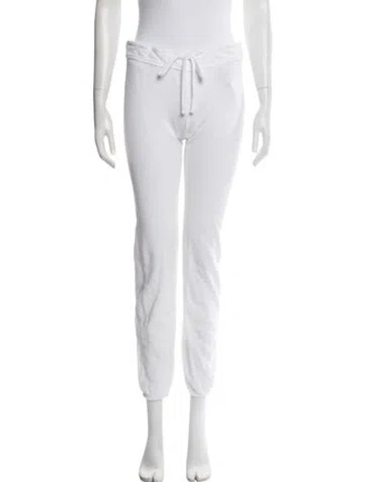 Pre-owned James Perse Supima Cotton Sweatpants In White