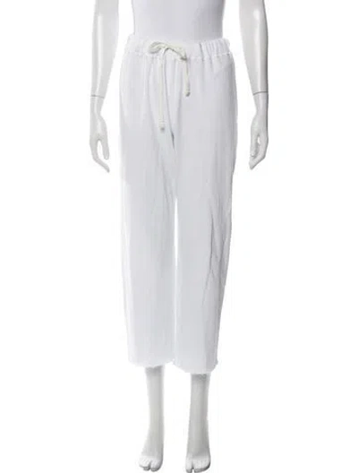 Pre-owned James Perse Supima Cotton Sweatpants In White