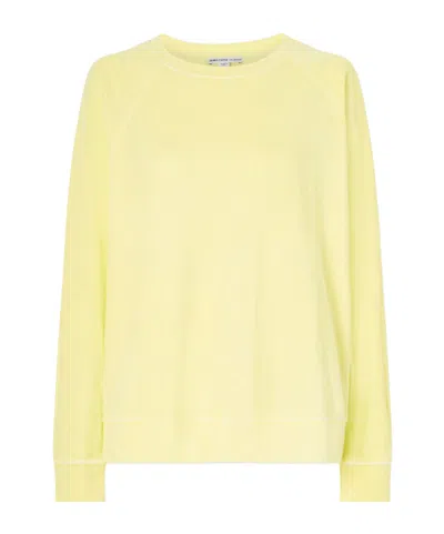 James Perse Supima Cotton-terry Sweatshirt In Yellow