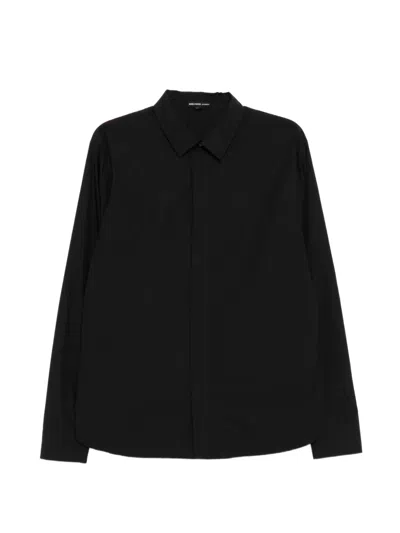 James Perse Supima Poplin Shirt In Black