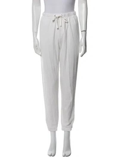 Pre-owned James Perse Sweatpants In White
