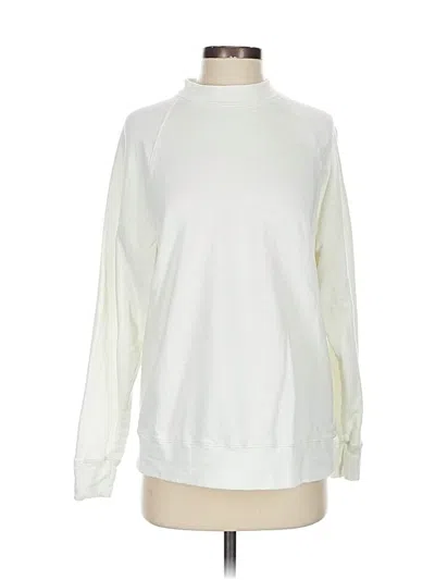 Pre-owned James Perse Sweatshirt In White