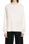 James Perse Round Neck Long-sleeved Sweatshirt In White