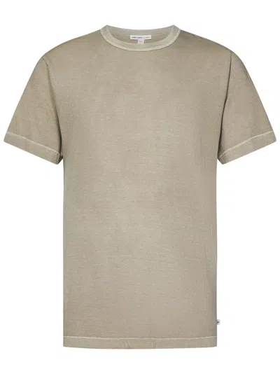 James Perse Crew-neck Short-sleeve T-shirt In Brown
