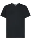 James Perse Charcoal-colored Crew-neck T-shirt In Black