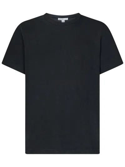 James Perse T-shirt Girocollo In Cotone In Black